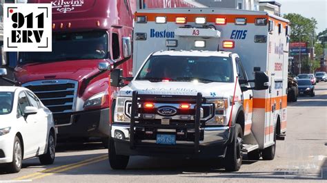 Boston Ems Responding Ambulance Youtube