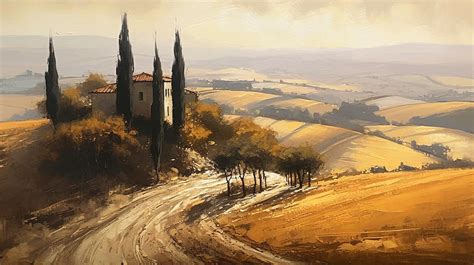 Italian Countryside Villa Painting Digital Art by Kelvin Lynch - Pixels