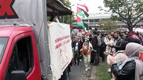 Ausschreitungen bei pro palästinensischer Demonstration in Berlin