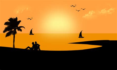 Download Digital Art, Artwork, Sunset. Royalty-Free Stock Illustration Image - Pixabay