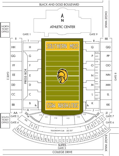 Ole Miss Rebels Football Seating Chart | Elcho Table