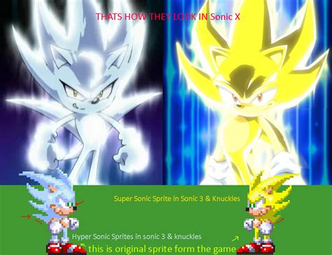 Super Sonic / Hyper Sonic Comparison by Nzar2 on DeviantArt