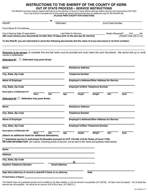 Kern County Sheriff Restraining Order Form Fill Out Pdf Forms Online