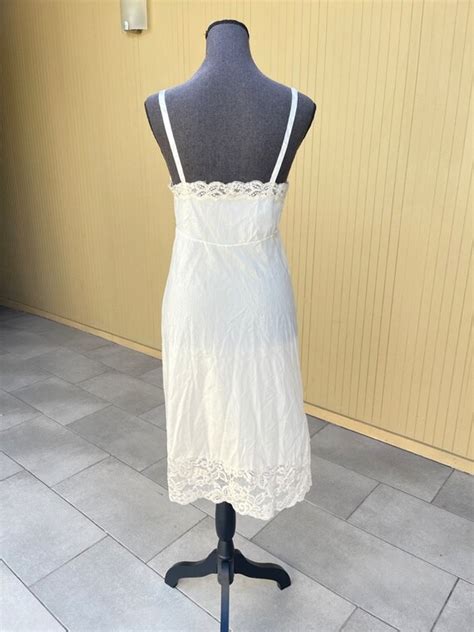S Olga Slip Beige Lace Dress Vintage Lingerie Siz Gem