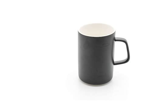 Taza De Ceramica Negra Foto Premium