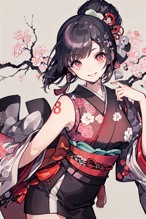 Juju Mayor on Twitter RT ayatoAIart kimono girl 2D 8 AIart AIイラスト