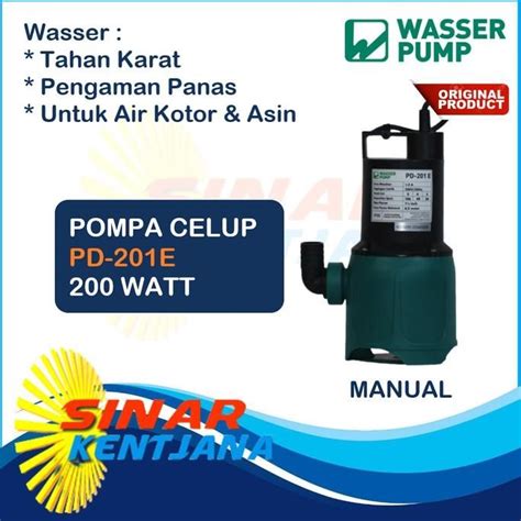 Jual Harga Diskon Pompa Celup Air Bersih Asin Wasser Pd E Manual