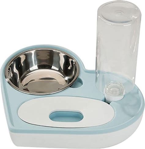 Voerbak En Automatische Water Dispenser Voor Kat Of Kleine Hond Hart