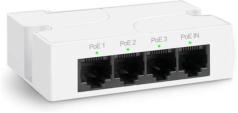 Yuanley 4 Port Poe Extender With 3 Poe Out Ieee 8023afat Mini 4