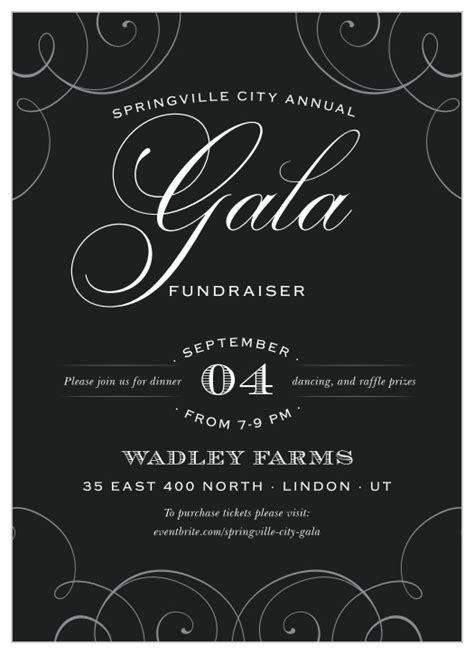 Gala Invitations | Corporate Event & Dinner Invitations - Basic Invite