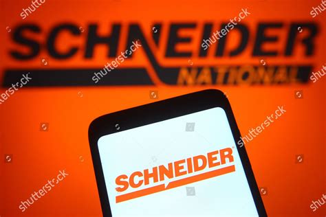 This Photo Illustration Schneider National Logo Editorial Stock Photo ...