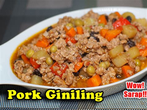cook pork giniling panlasang pinoy