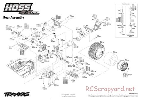 Traxxas Exploded Views Hoss X Vxl Rcscrapyard