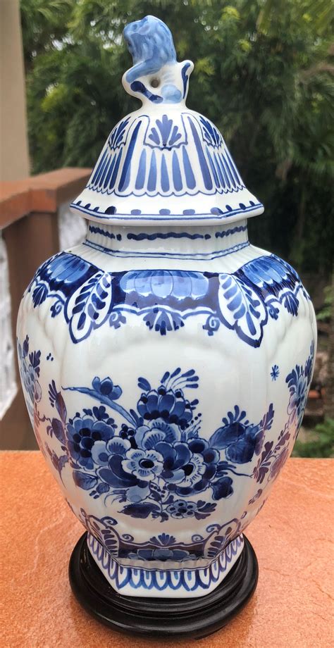 Royal Delft Ginger Jar Vase Garniture Delfts Blauw Etsy