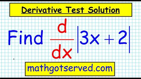 Calculus Calc 7 Derivative Of Absolute Value Functions Mathgotserved How To Fast Easy Trick