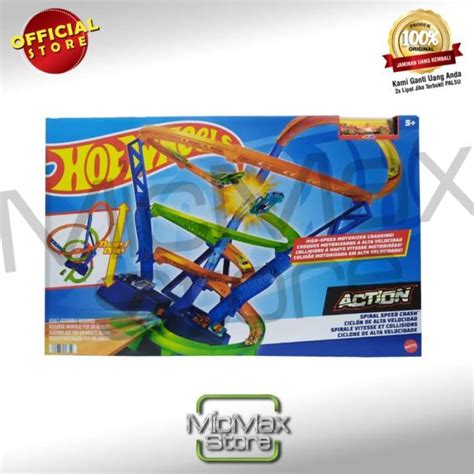 Promo Hot Wheels HotWheels Action Spiral Speed Crash HGV67 Diskon 25 Di Seller Puas Shop