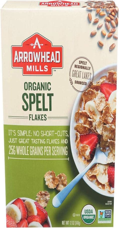 Arrowhead Mills Organic Spelt Flakes Cereal Whole Grain Gm Pack