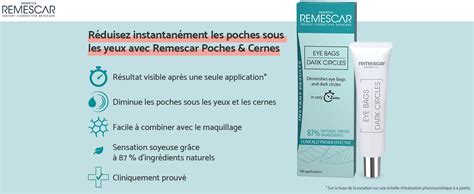 Remescar Poches et Cernes 8ml Crème Contour Des Yeux Anti Poches