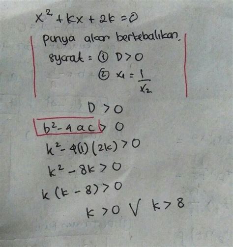 Akar Berkebalikan Adalah Soal Diketahui Persamaan X Ax X