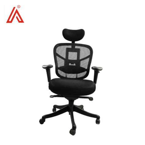 Adhunika High Back Revolving Black Net Office Boss Chair At Best Price