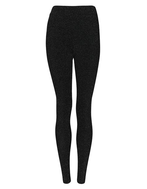 Damen Leggings Mit Glitzer Effekt Takko Fashion