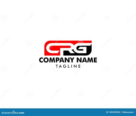 Initial Letter Crg Logo Template Design Stock Vector Illustration Of