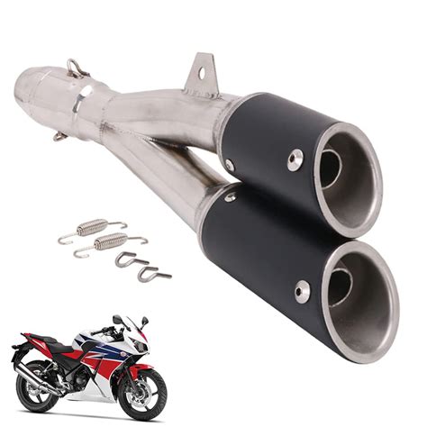 Jfg Racing Slip On Exhaust Inlet Stainelss Steel Muffler With