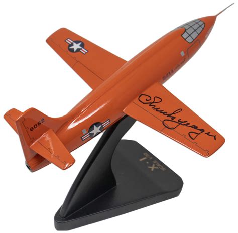 Lot Detail Chuck Yeager Signed Bell X 1 Model Airplane The Plane