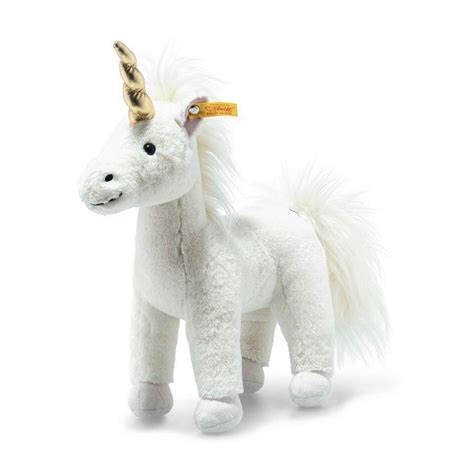 Steiff Kuscheltier Einhorn Unica 27 Cm Weiß Gold Stehend Soft Cuddly