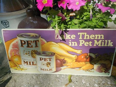 Pet Milk Tin Sign Pet Milk Co 1927 Food Advertising Sign Martin Kaiser