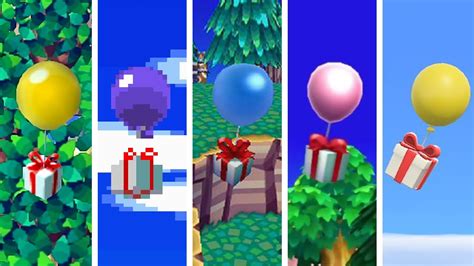 Evolution Of Balloon Presents In Animal Crossing 2001 2023 Youtube