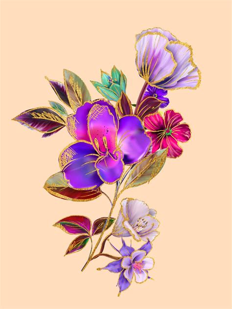 Pin By Kundan Singh On Quick Saves Flower Art Drawing Botanical