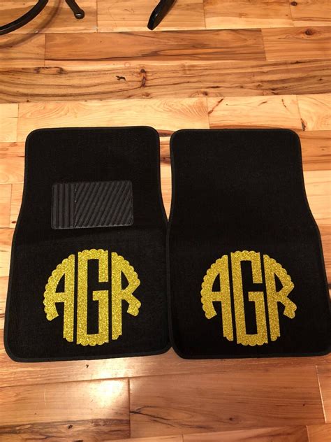 Monogram Car Floor Mats | Etsy