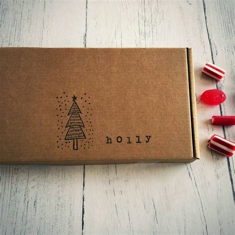 Personalised Christmas Tree Letterbox Sweets Box By Sweets In The Post