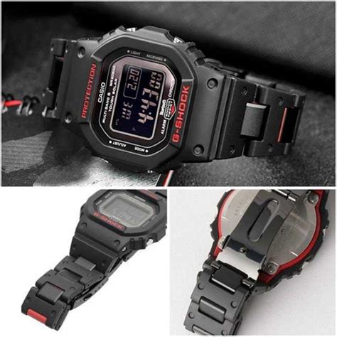 Official Warranty Casio G Shock Black X Red Multiband 6 Bluetooth