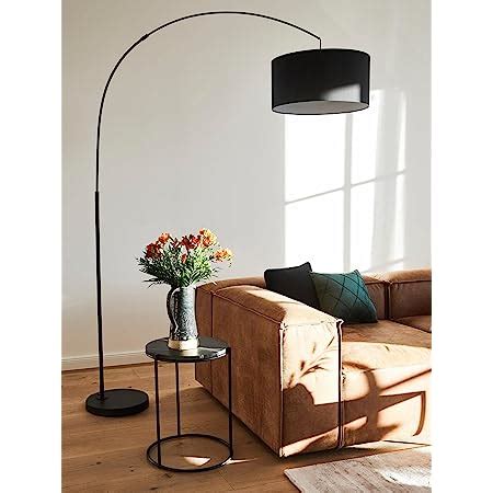 Lindby Stehlampe Bogenleuchte Emilienne Modern In Schwarz Aus