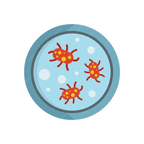 Premium Vector Digestion Bacteria Icon Flat Illustration Of Digestion