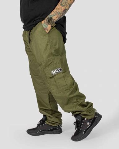 Calca Cargo Verde Musgo - Calça DR7 Street Rip Stop Cargo - Verde Musgo