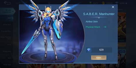 Beli Skin S A B E R Manhunter Epic Skin Freya Mobile Legends