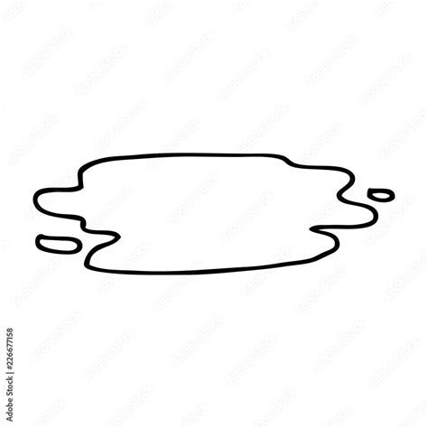 line drawing cartoon pool of blood Stock Vector | Adobe Stock