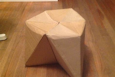 Small Cardboard Stool Diy