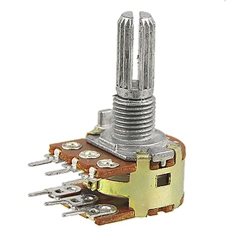 Uxcell A Ux Knurled Shaft Dual Taper Linear Potentiometer