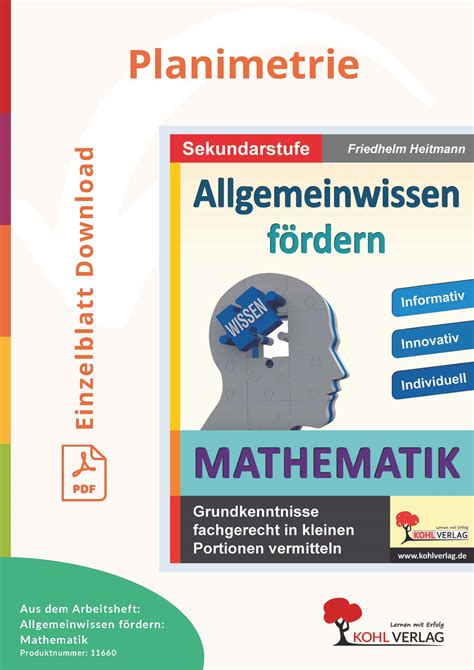 Allgemeinwissen Fördern Mathematik Planimetrie