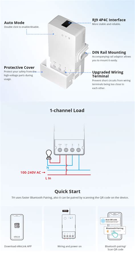 SONOFF THR316 Origin Smart Temperature And Humidity Monitoring Switch