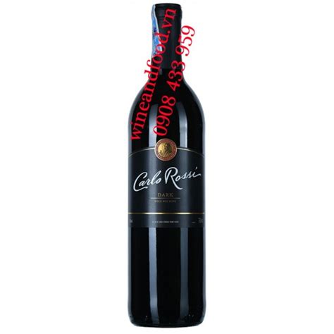 Rượu vang Carlo Rossi Dark Bold red wine 750ml