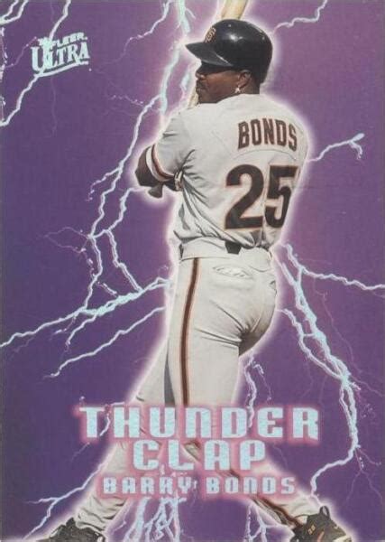 1996 Fleer Ultra Thunder Clap 2 Barry Bonds For Sale Online EBay