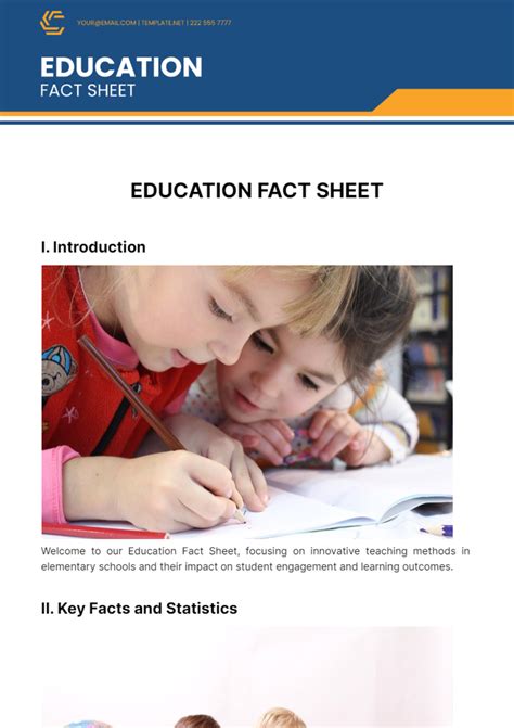 Free Fact Sheet Templates And Examples Edit Online And Download