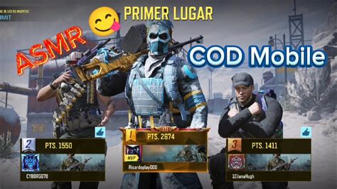 ASMR español jugando call of duty mobile en modo el ataque de los no