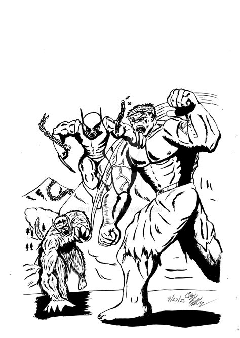 Hulk vs Wolverine by Bull50 on DeviantArt