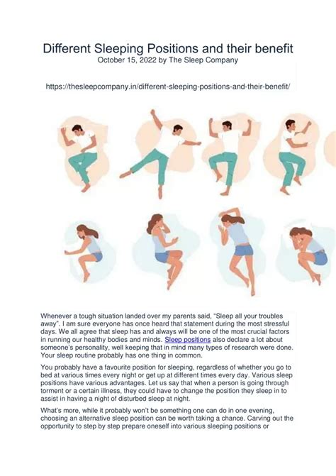 PPT - Different Sleeping Positions and their benefit PowerPoint ...